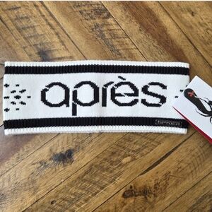 Spyder Women Apres Winter Knit Headband In Black And White